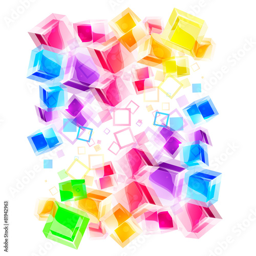 3d Cube abstract photo