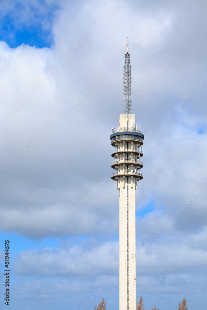 Former TV tower in Lelystad, Netherlands. Former TV tower in Lelystad, Netherlands.