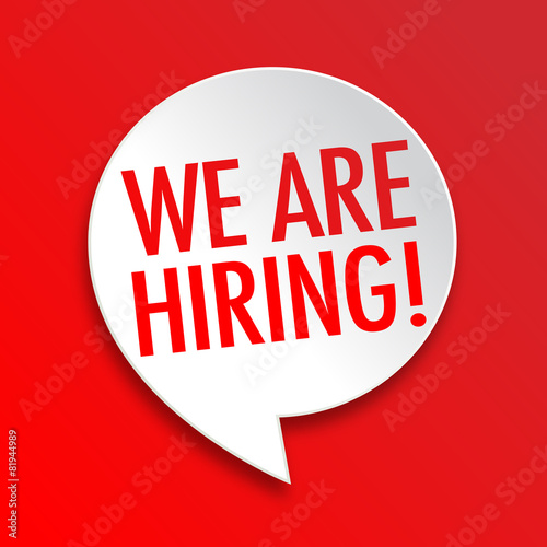 We are hiring