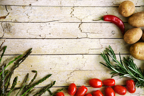 Fresh organic vegetables