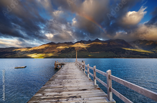 Wakatipu Lake, New Zealand photo
