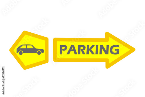 Car parking sign