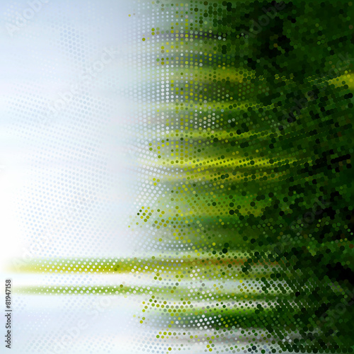 abstract stain  with halftone