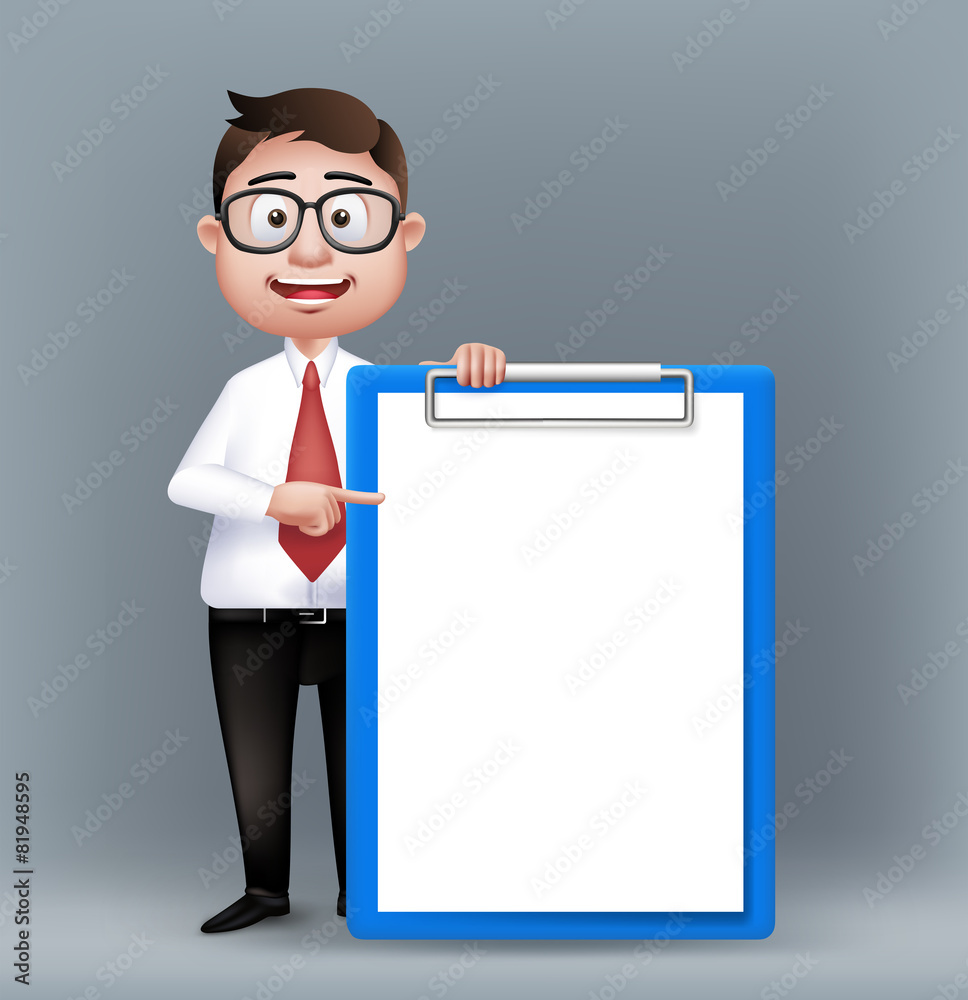 Realistic Smart Professional or Business Man Character Realistic Smart Professional or Business Man Character