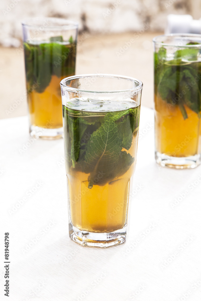 té verde con hierbabuena té verde con hierbabuena