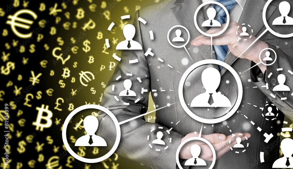 Obraz premium protect social connection concept