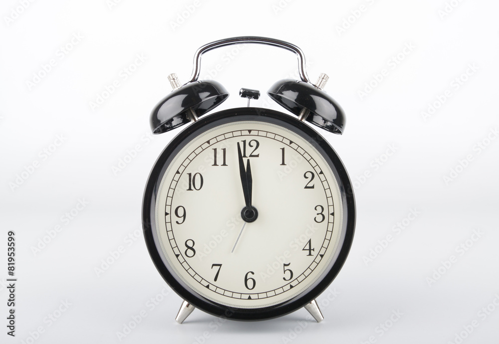 Two minutes to twelve o'clock. Alarm clock. Two minutes to twelve o'clock. Alarm clock.