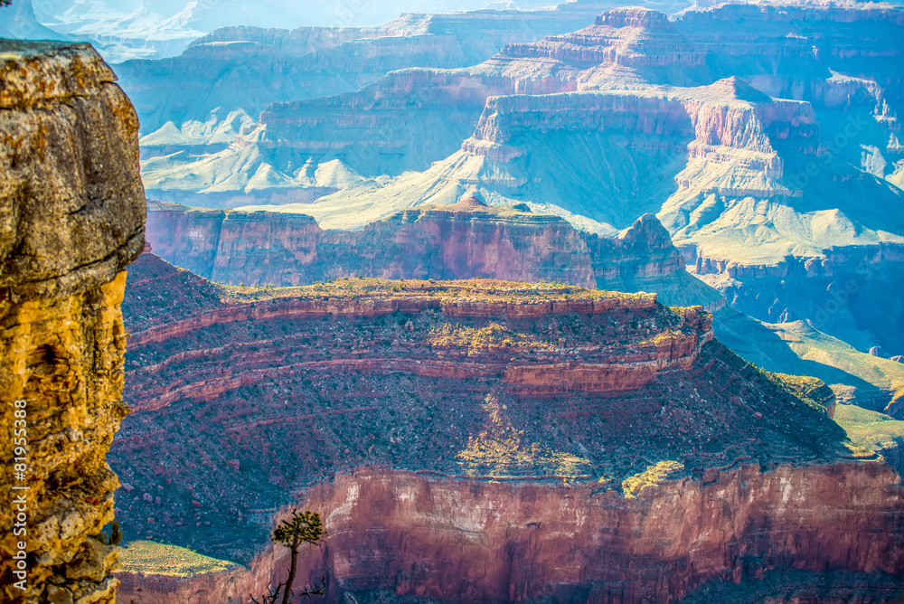 Fototapeta Grand Canyon sunny day with blue sky