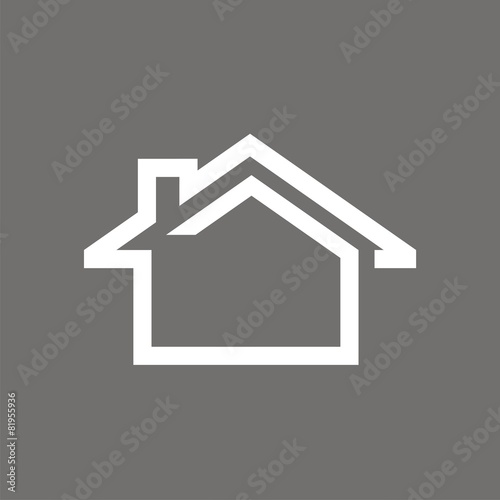 Icono casa líneas FO