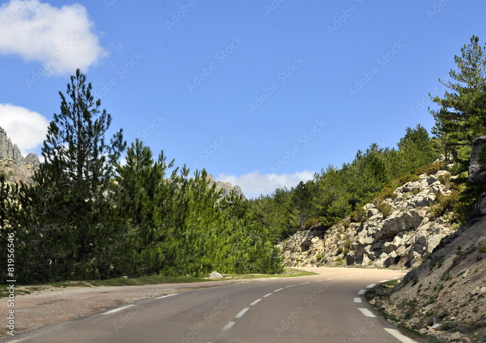 Route de montagne, Corse