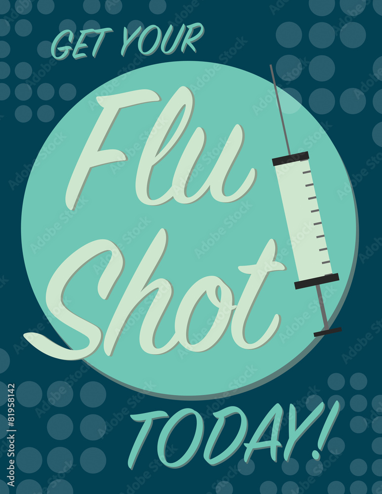 Flue shot poster Stock Vector | Adobe Stock