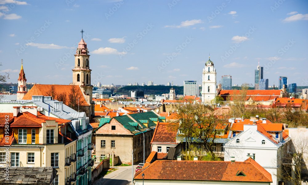 Obraz premium Vilnius old town, Lithuania