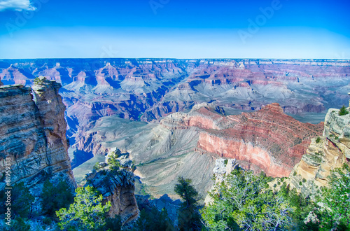Grand Canyon sunny day with blue sky © digidreamgrafix