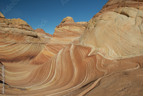 The Wave detail, Paria Canyon, Arizona