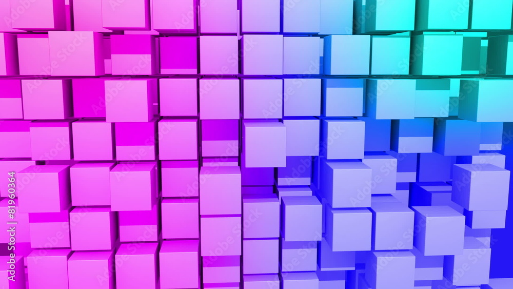 Color Cubes motion background, seamless looping Color Cubes motion background, seamless looping