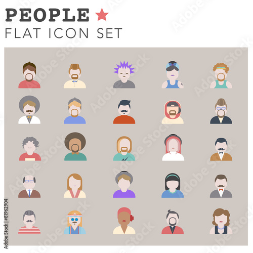 People Diversity Portrait Design Characters Avatar Vector © Rawpixel.com