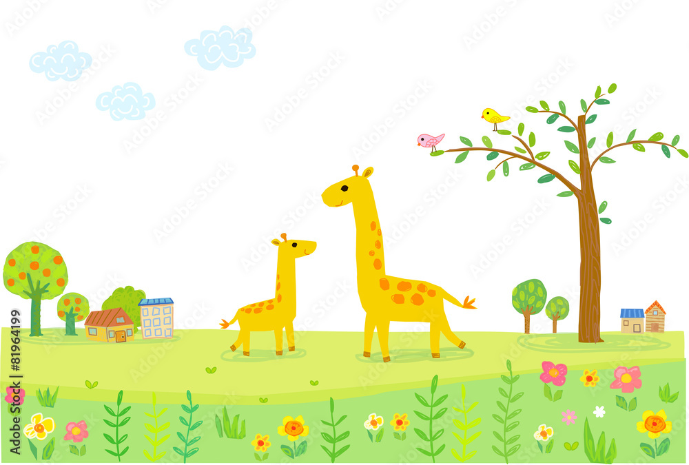 Obraz premium 기린 1