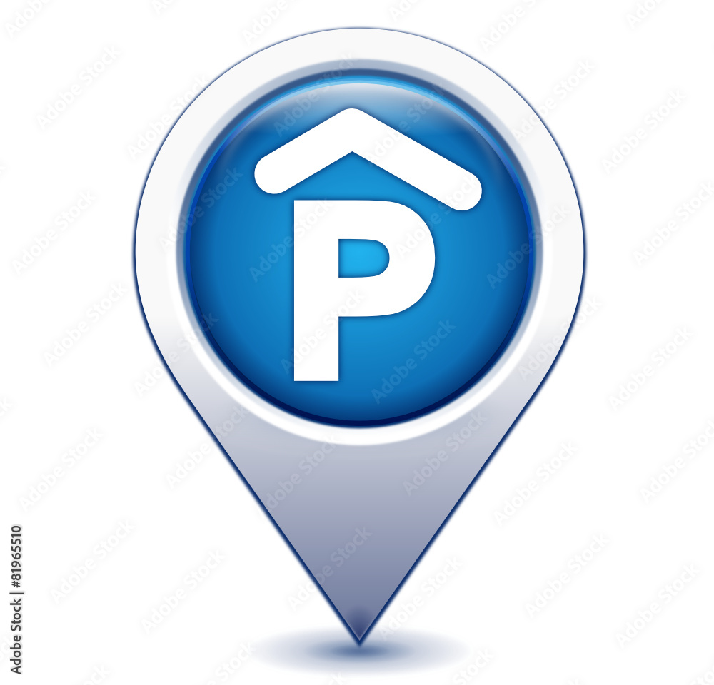 parking couvert garage sur marqueur géolocalisation bleu parking couvert garage sur marqueur géolocalisation bleu
