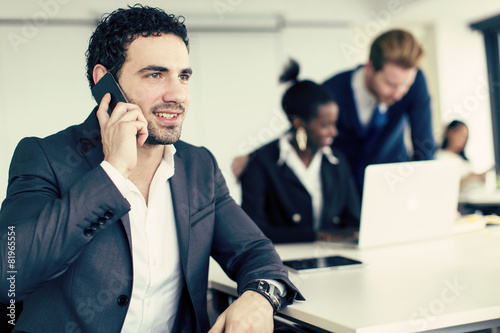 Young man in the office
