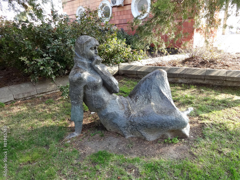 Stone Woman Statue