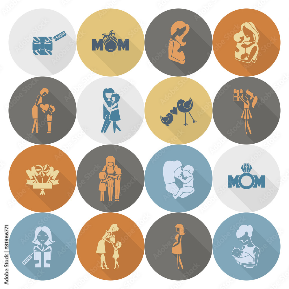 Happy Mothers Day Icons Happy Mothers Day Icons