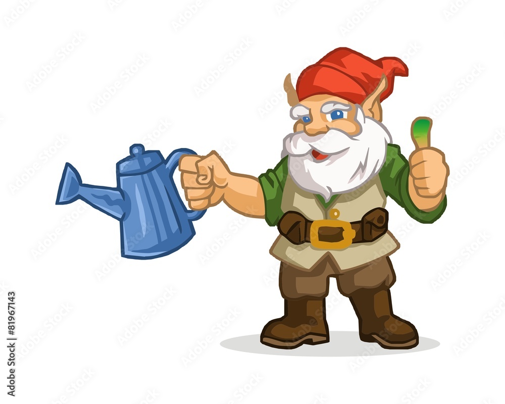 Gnome dwarf character image vector Gnome dwarf character image vector
