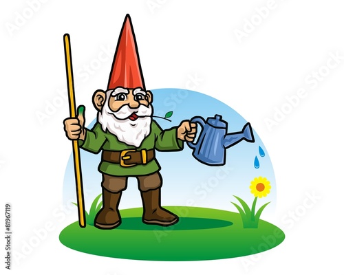 Gnome dwarf character image vector