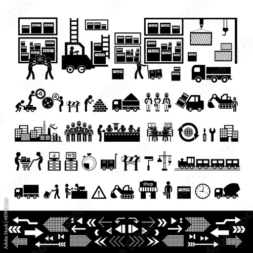 manufacturer and distributor icon