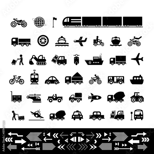 vector icon for transport