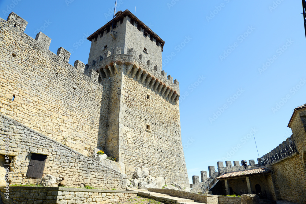 Fortress of Guaita in Republic of San-Marino, Italy