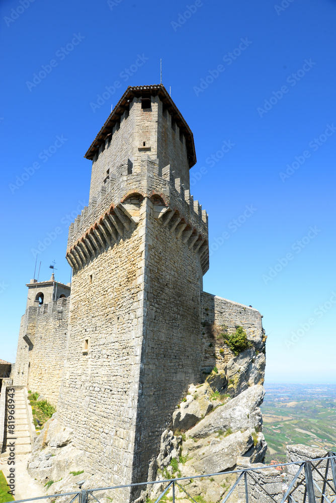 Fortress of Guaita in Republic of San-Marino, Italy