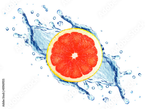 Fototapeta Naklejka Na Ścianę i Meble -  grapefruit splash