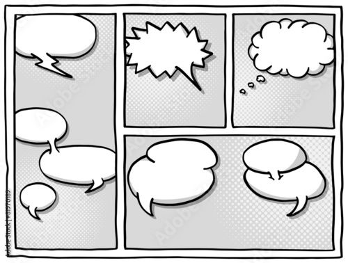 Comic Rahmen als Hintergrund