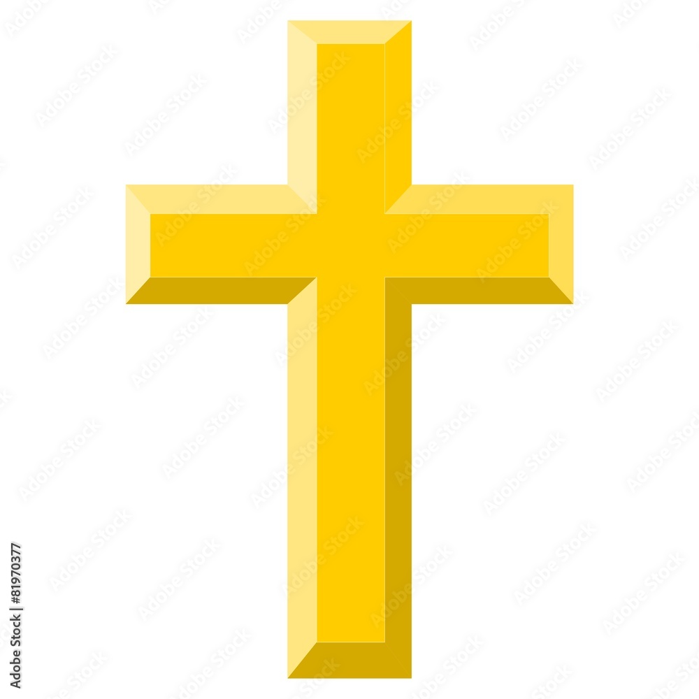 Gold Cross - illustration