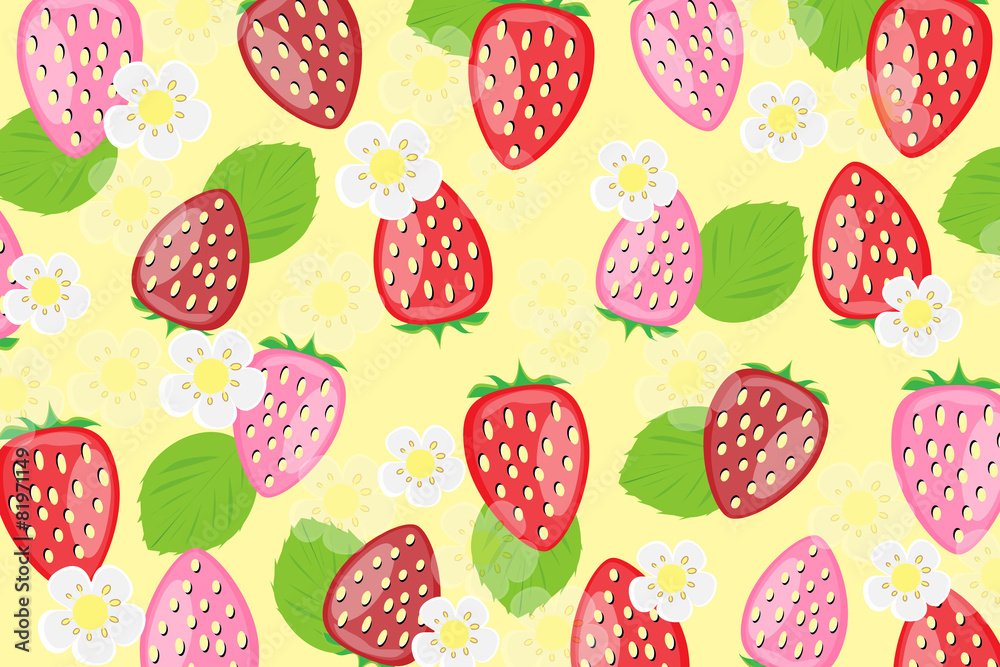 Strawberry vector background Strawberry vector background