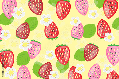 Strawberry vector background