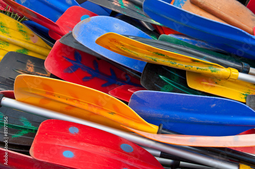 Fototapeta Colorful oars