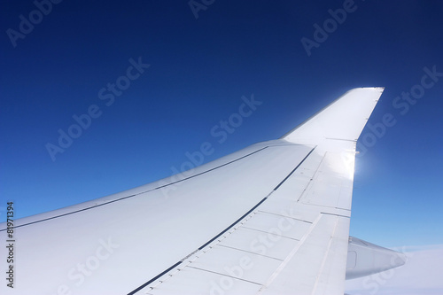 Plane, airfoil, wing, aviation, business, sky, trip