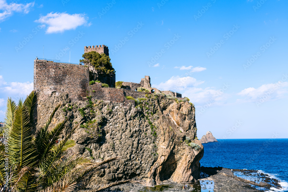 The Castello Normanno in Aci Castello town, Sicily