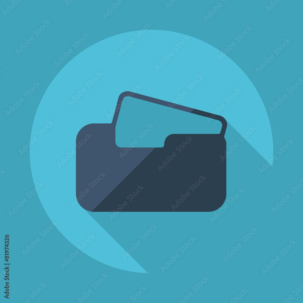 Flat modern design with shadow vector icons: folder file Flat modern design with shadow vector icons: folder file