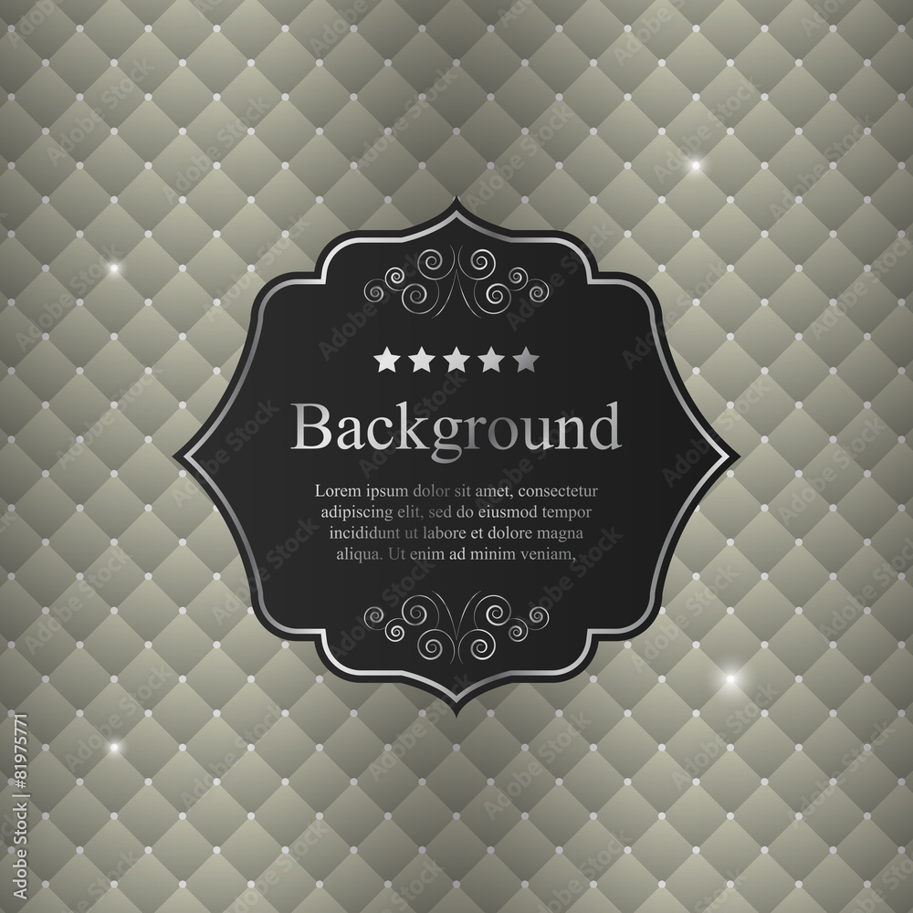 Vector abstract background with black crest Stock Vector | Adobe Stock