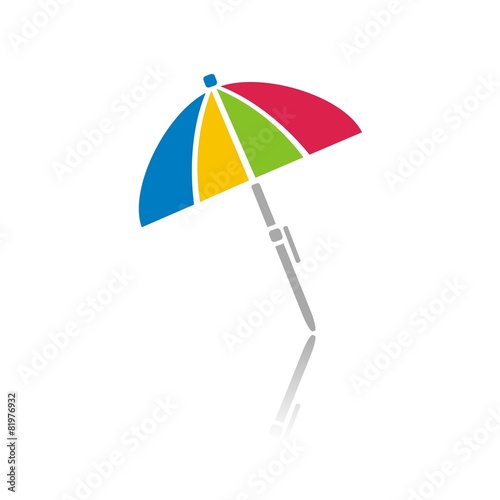 Iconos verano_Sombrilla COLOR reflejo