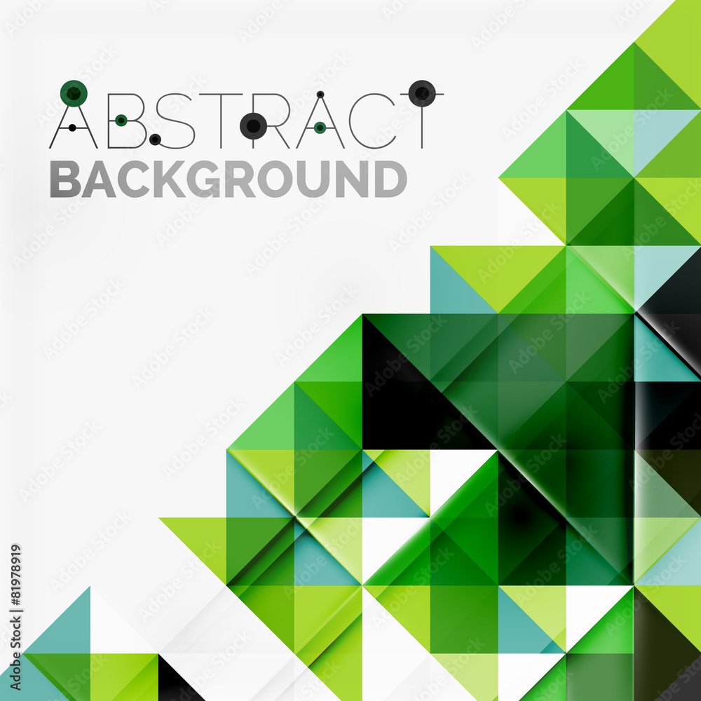 Fototapeta premium Abstract geometric background. Modern overlapping triangles