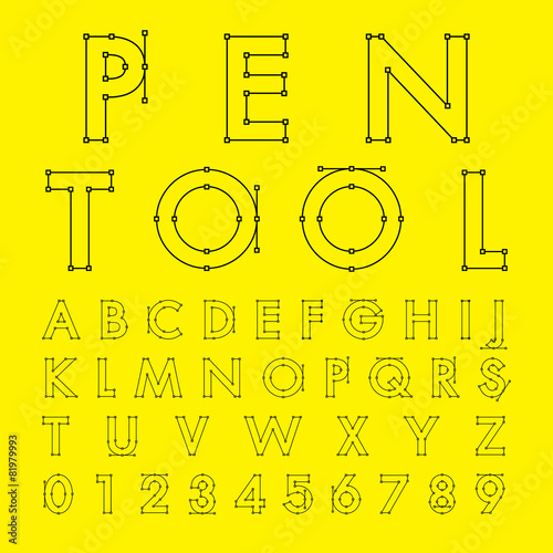 alphabetic fonts and numbers