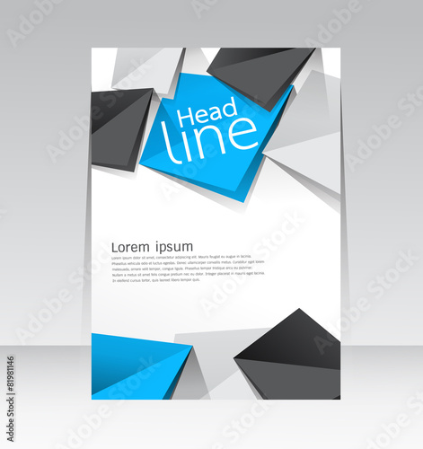 Vector design for Cover brochure flyer magazine in A4 size