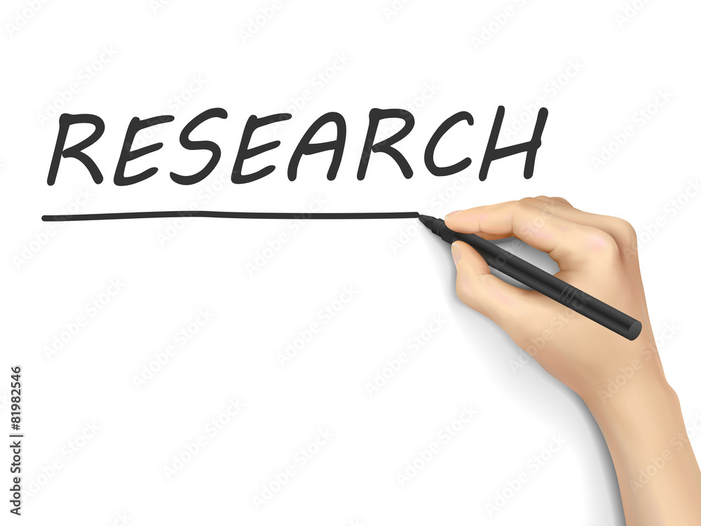research word written by hand research word written by hand