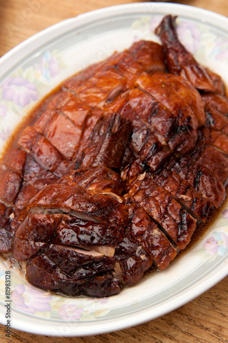 Roast duck sliced, Hongkong Chinese cuisines