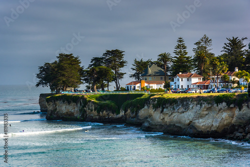 Bluffs along the Pacific Ocean in Santa Cruz, California.