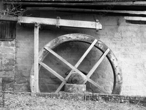 Old mill water wheel