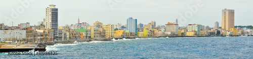 Panoramic image of the Havana skyline © kmiragaya